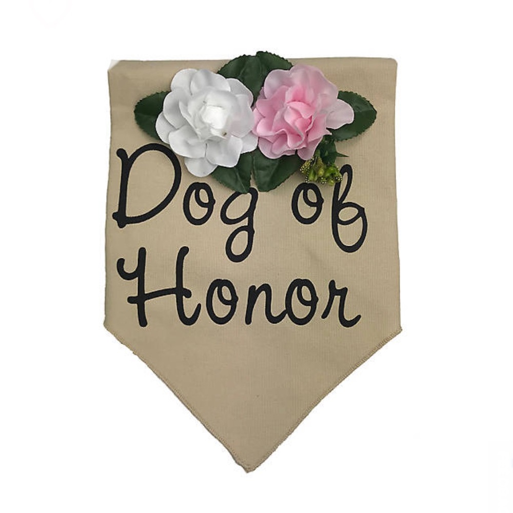 Wedding Dog of Honor Embellished Bandana